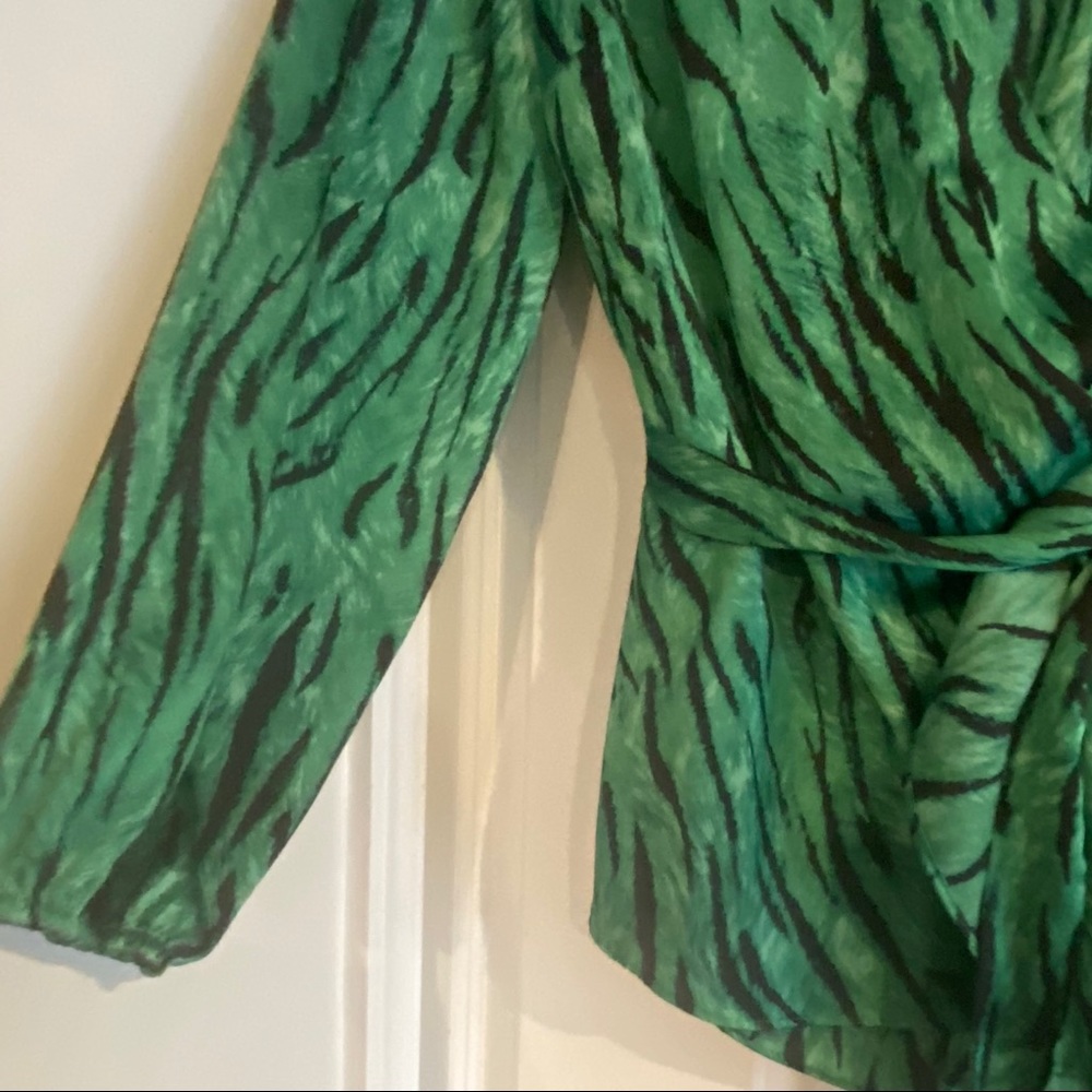 I.N.C Zebra-Print Wrap Top - image 7